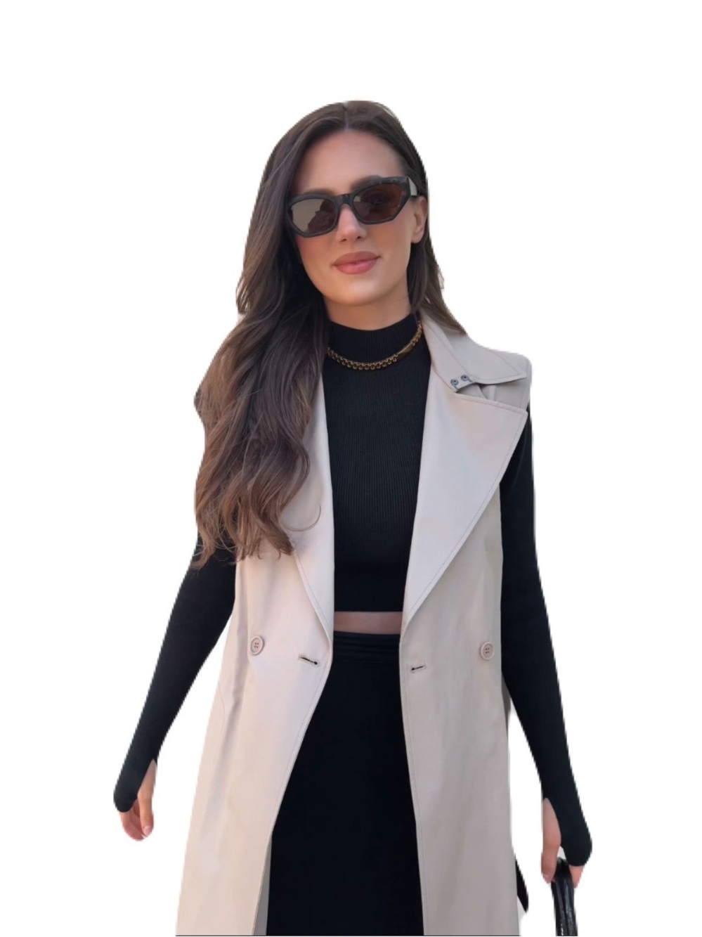 Primark Sleeveless Trench Vest - Cream